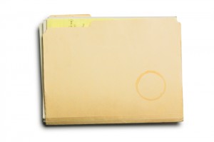 Manila file folder